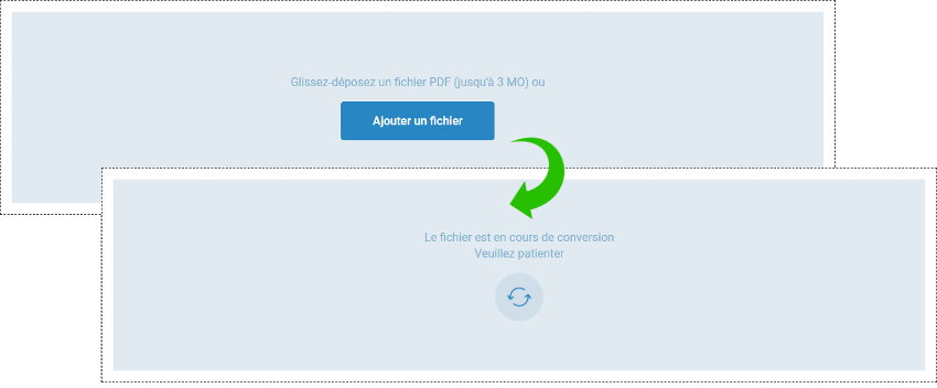 Sélection et conversion d'un fichier